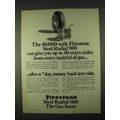 1974 Firestone Steel Radial 500 Tires Ad - 40,000 Mile