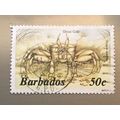 Barbados QEII 1985 Marine Life 50c Ghost Crab U...