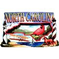 North Carolina Montage Artwood Fridge Magnet