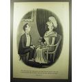 1950 Schweppes Quinine Water Advertisement - cartoon by Sam Cobean