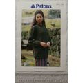 1993 Patons 4981 cable tunic, Super Chenille