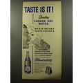 1953 Canada Dry Sparkling Water Ad - Taste is it!