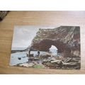Early Frith Postcard - Men & boat @ Ladram Bay ...
