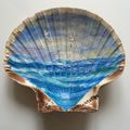 HAND-PAINTED SEASHELL - SCARBOROUGH SEAGULLS