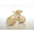Shimmering marbled vanilla blonde white arc hai...