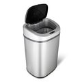 Stainless Steel 21-Gallon Kitchen Trash Can wit...