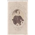 VICT. CDV PHOTO -LADY WITH RINGLETS. NO STUDIO