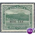 Dominica 1918 SG56 1/2d Deep Green WAR TAX Moun...