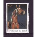 BENIN 1996 HORSES SG1413 40F CHESTNUT HORSE FIN...