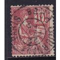 FRANCE 1900 MOUCHON TYPE 10C RED USED SG300 #1