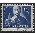 Mi 972: 10 f. deep ultramarine Hungarian Freedo...