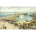 Yorkshire BRIDLINGTON North Pier "Art Colour" P...