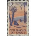 SOMALIA, Danakil tent, sand 1947, 10c