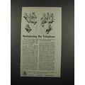 1919 AT&T Telephone Ad - Multiplexing the Telep...