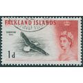 Falkland Islands 1960 1d black & scarlet SG 194...