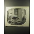 1953 Cartoon by Chas Addams - Doll House Fire