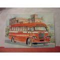 1960 MALTA BUILT CHASSIS BUS. unused postcard M...