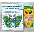 Butterfly Mandalas Coloring Book Adults 30 Page...