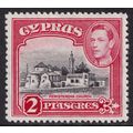Cyprus KGVI 1938-51 2pi Black Carmine Church SG...