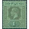 Fiji 1924 1s black on emerald Die II SG238 unused
