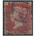 1858 SG43 1d Red Plate 156 Good/Fine Used "DE" ...