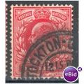 GB stamps 1902-10 KEV11 - 1d SG219 Stockton On ...