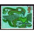 Great Britain 1975 8½p Christmas Angel Mandolin...