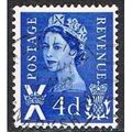 Great Britain 1968 Scotland 4d Deep Bright Blue...