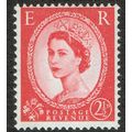 1958 Definitive Issue 2½d Carmine Red wmk Mult ...