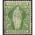 Virgin Islands 1899 SG43 1/2d Yellow-Green Perf...