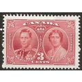 Canada 1937 SG356 3c Carmine Coronation Mounted...