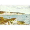 Sussex SEAFORD Seven Sisters ARQ Art Postcard (...