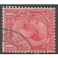 1924 SG419c 1d Scarlet Wmk Block Cypher Sideway...