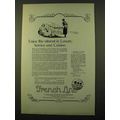 1923 French Line Cruise Ad - Utmost in Luxury, ...