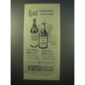 1952 Martell Cognac Ad - The King For Every Occasion