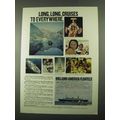 1969 Holland-America Line Cruise Ad - Long, Long