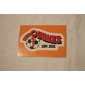 San Jose Earthquakes 1979 Topps LOGO STICKER NO...