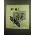 1949 Rudge Bicycles Advertisement - Britain's best lightweight
