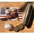 1944 LINCOLN WHEAT CENT PENNY ROLL Copper Zinc ...