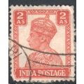 India 1940 - SG 270 - KGV1 2a orange - used 2