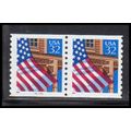 2913v 32c U.S. Flag Over Porch Fine MNH LGG CNP...