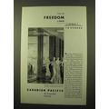 1933 Canadian Pacific Cruise Ad - Freedom of Space