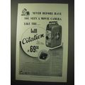 1950 DeJur Citation Movie Camera Ad - Never Before