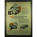 1955 Argus C-4, C-3 Cameras and Automatic Projector Ad