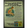 1971 General Mills Total Cereal Ad - Having Great Shape