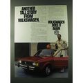 1981 Volkswagen Rabbit Car Ad - Wilt Chamberlain