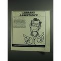 1984 Internal Revenue Service Ad - Library Assistance