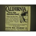 1924 Pacific Mail Steamship Co. Ad - California...
