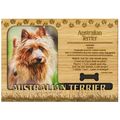 Australian Terrier Engraved Wood Picture Frame ...
