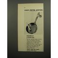 1952 Saks Fifth Avenue Ash-Tray Ad - Disguised as a frying pan